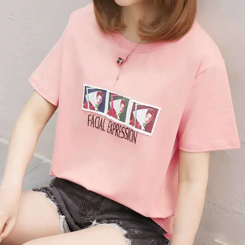 四川甘孜丹巴广州服装市场大全女士休闲速干运动衣服几元学生短袖韩国出口