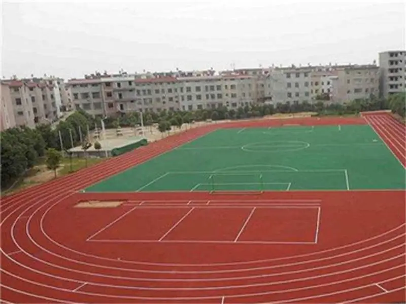 透气型塑胶跑道 硅PU塑胶球场 适用于室外幼儿园健身步道