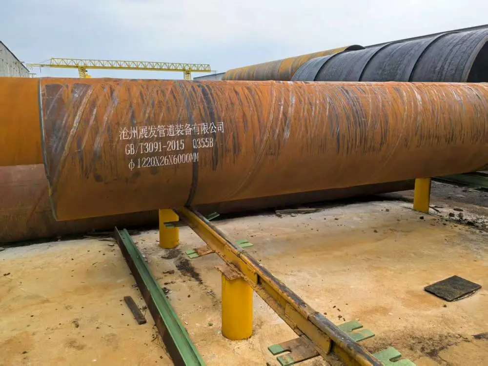 Q355B 1220*26 厚壁国标螺旋钢管顶管用厚壁螺旋钢管