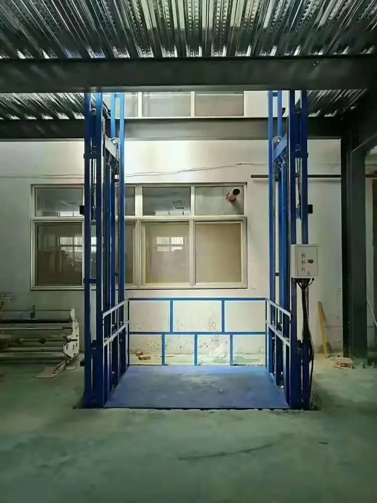 升降电动导轨式货物提升机液压式垂直升降机厂房货梯货运电梯