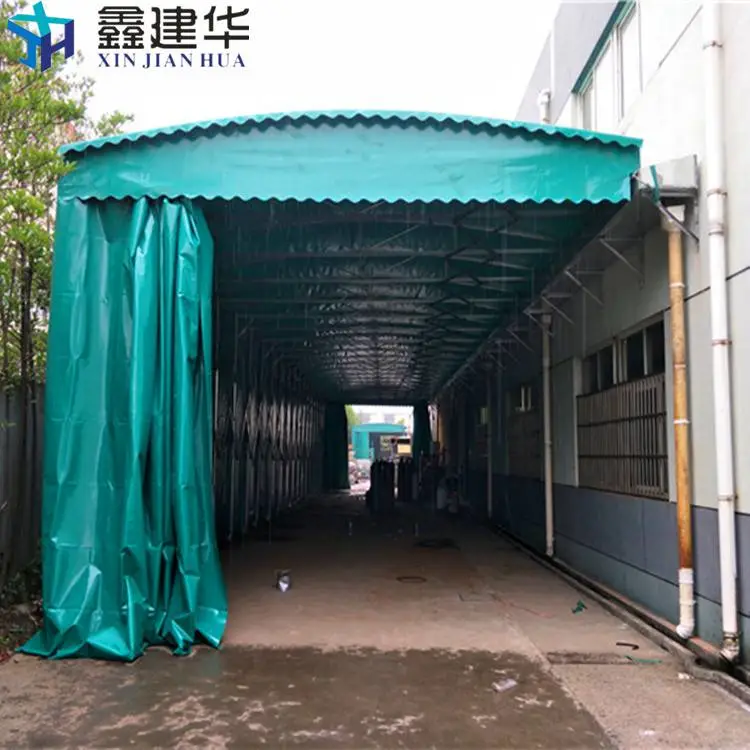 可移动遮阳雨棚 电动户外雨棚 安装图解 垫江