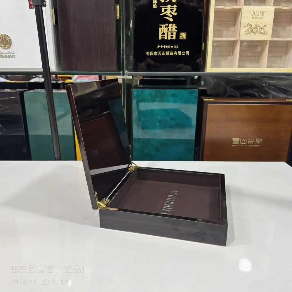 潽洱茶木盒 包装盒 虫草参木盒包装 小罐茶木盒烤漆木盒定制
