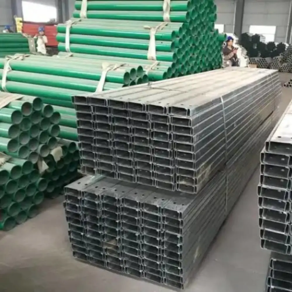 双波镀锌喷塑波形护栏Q235龙邦