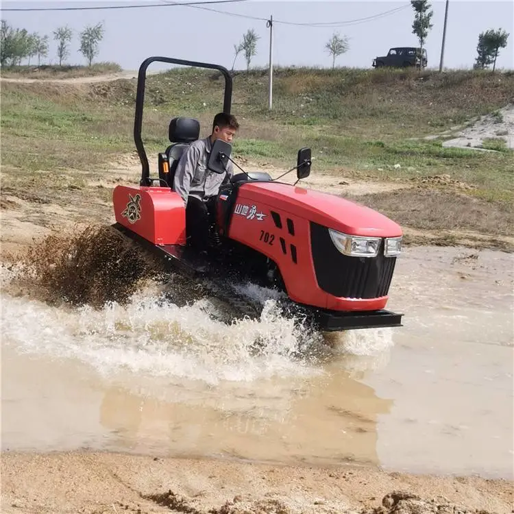 履带式旋耕机 水旱两用 水田旱地旋耕 手扶水田旋耕机