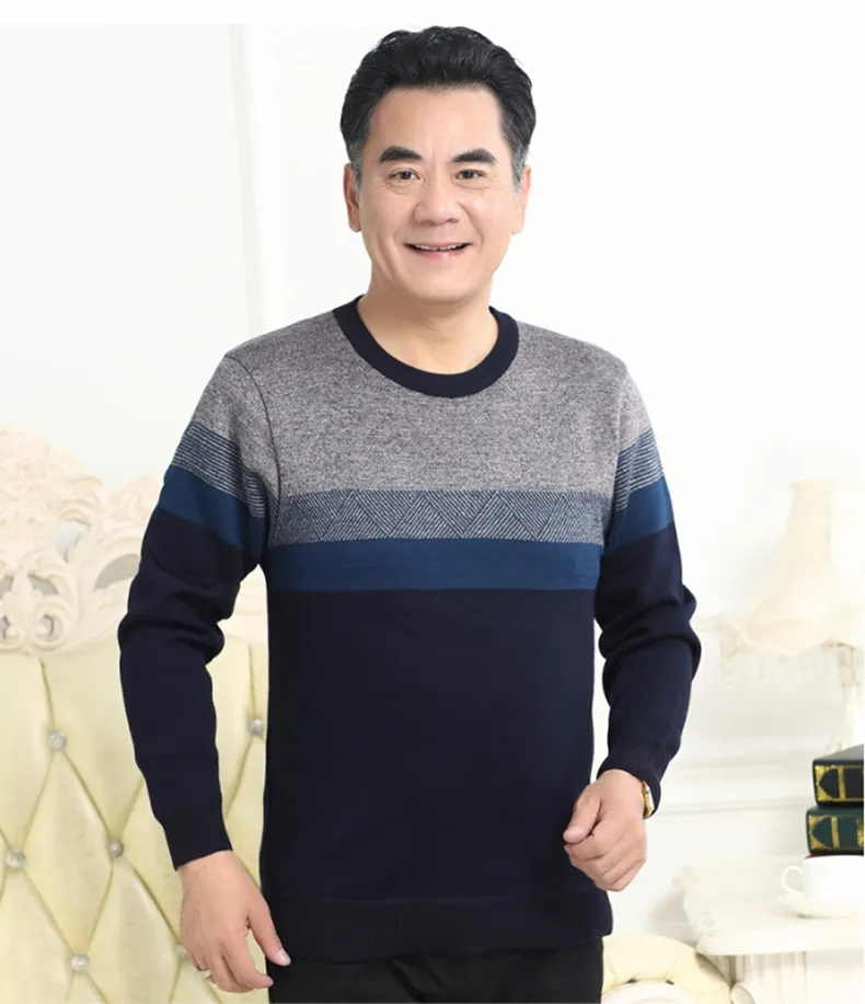 老人衣服批发厂家直批毛衣中老年肥佬男胖子摆地摊卖衣服卖多贵
