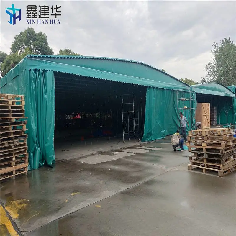 北京楼顶伸缩棚伸缩遮雨棚定做