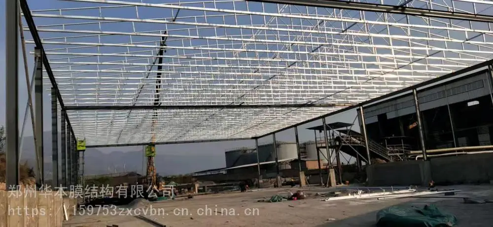 收缩停车棚电动伸缩棚大型吊空雨棚放货推拉棚