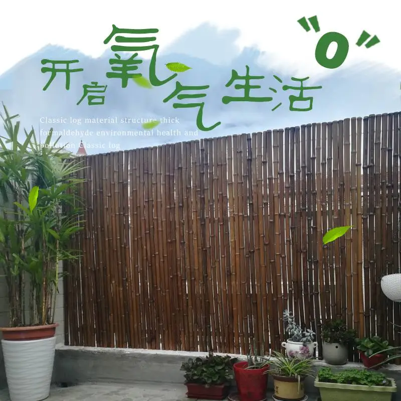 四方竹篱笆仿竹护栏南通港闸竹围栏花园篱笆