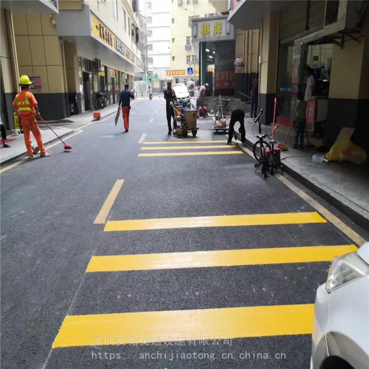 深圳厂房热熔划线 检测站热熔标线施工多年经验