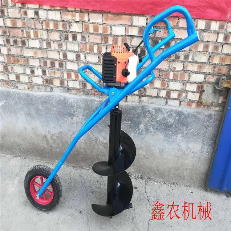 小型打窝机种植打桩挖坑一机多用