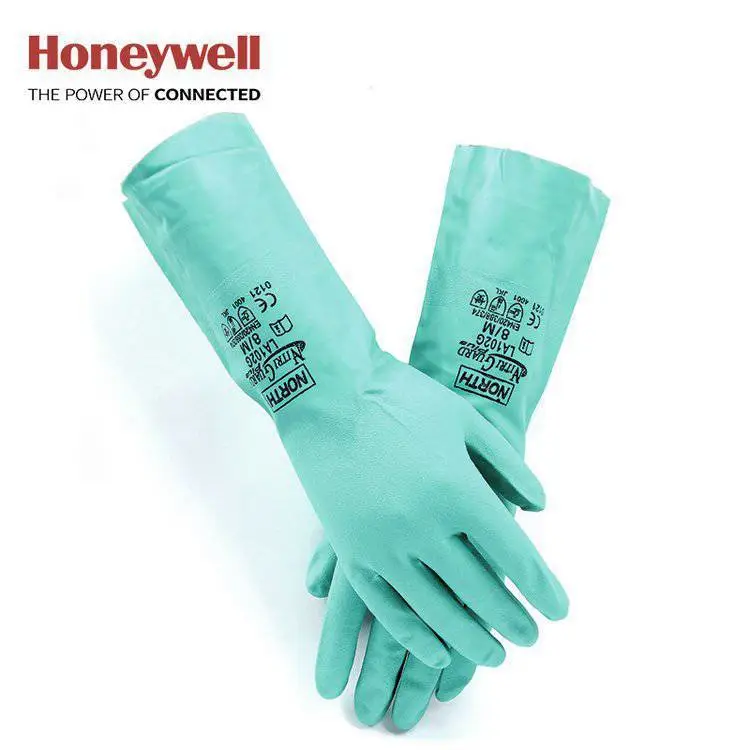 Honeywell霍尼韦尔 LA102G 丁腈手套酸碱防化耐油工业防护手套