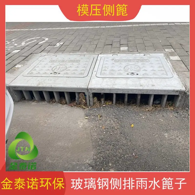 金泰诺 750×640×250复合树脂材质立篦式侧雨水篦子可过车