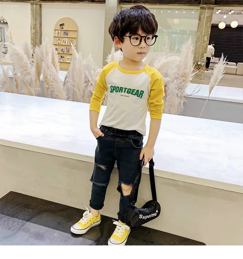 浙江温州一手服装童装工厂直销外贸 几岁的地摊童打底衣瑞丽中小童长袖T恤