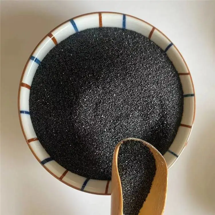 喷砂抛光砂轮磨具用金刚砂 配重砂 水处理骨料亮黑砂