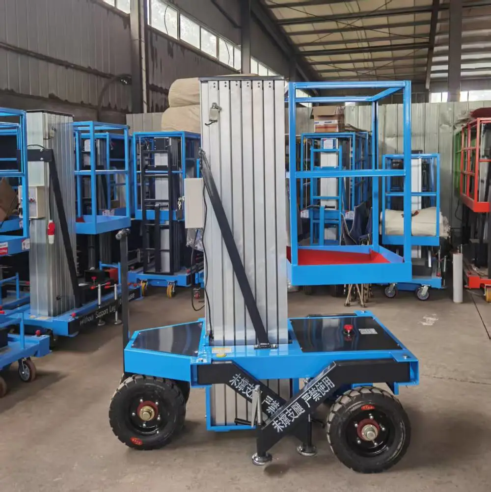 铝合金液压升降台 移动登高升降车 物业维修高空作业平台
