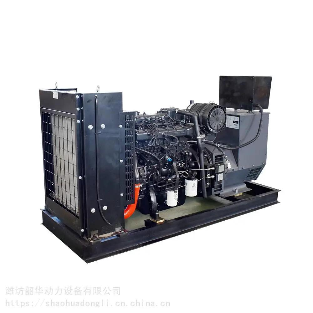 【潍柴50kw柴油发电机组 WP4.1D66E200】野外施工柴油发电机组50千瓦