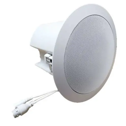 20W IP网络吸顶喇叭 DC24V POE供电IP网络吸顶喇叭 办公室背景音乐广播sip吸顶喇叭