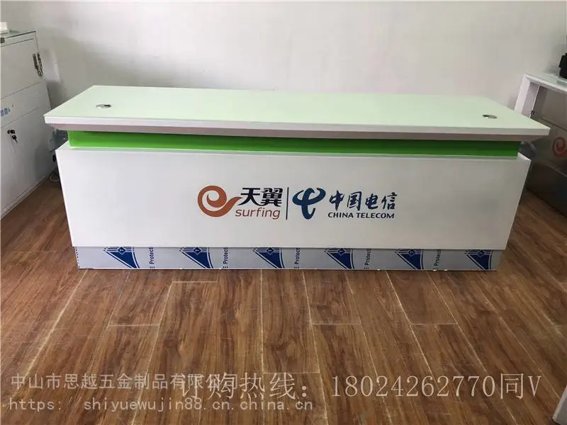 靠墙手机柜台华为小米5G手机受理台玻璃柜定做内销外贸