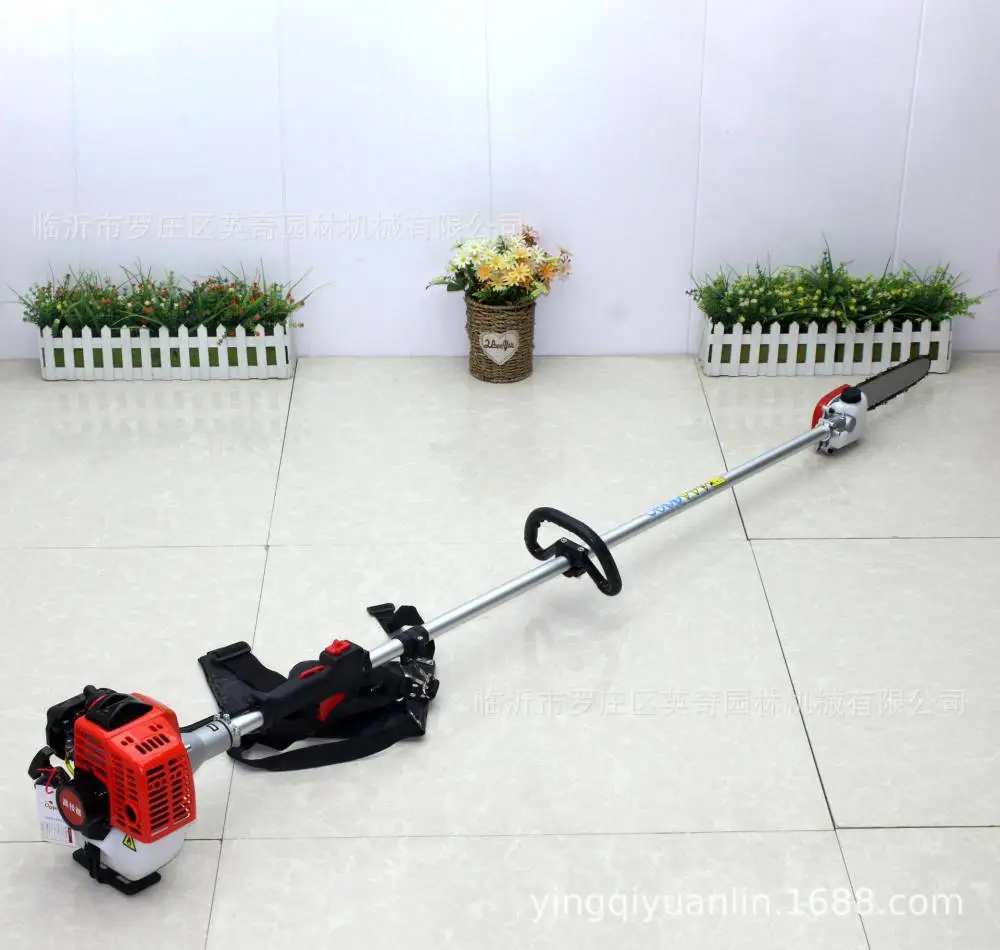 1.5米34F动力 高枝锯割草机高空树枝修剪机伸缩园林工具