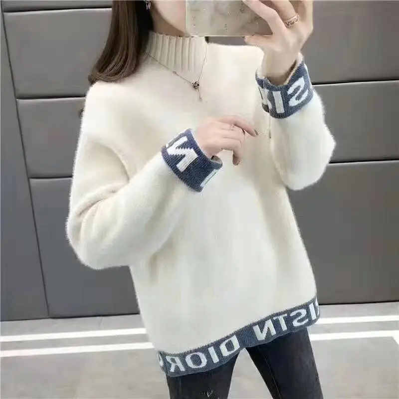 女针织套头羊毛衫义乌宾王服装批发市场冬季韩版新款毛呢