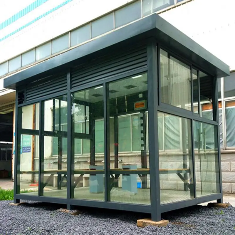 小型吸烟亭加工定制不锈钢吸烟亭移动垃圾厂家销售