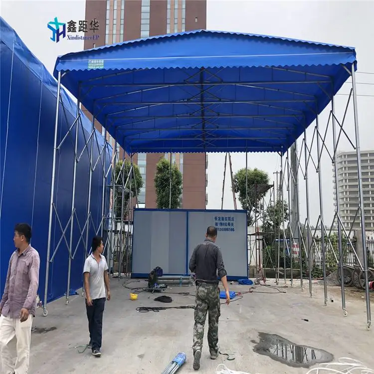 四川巴中篮球场雨棚工业仓储篷【加粗加厚】