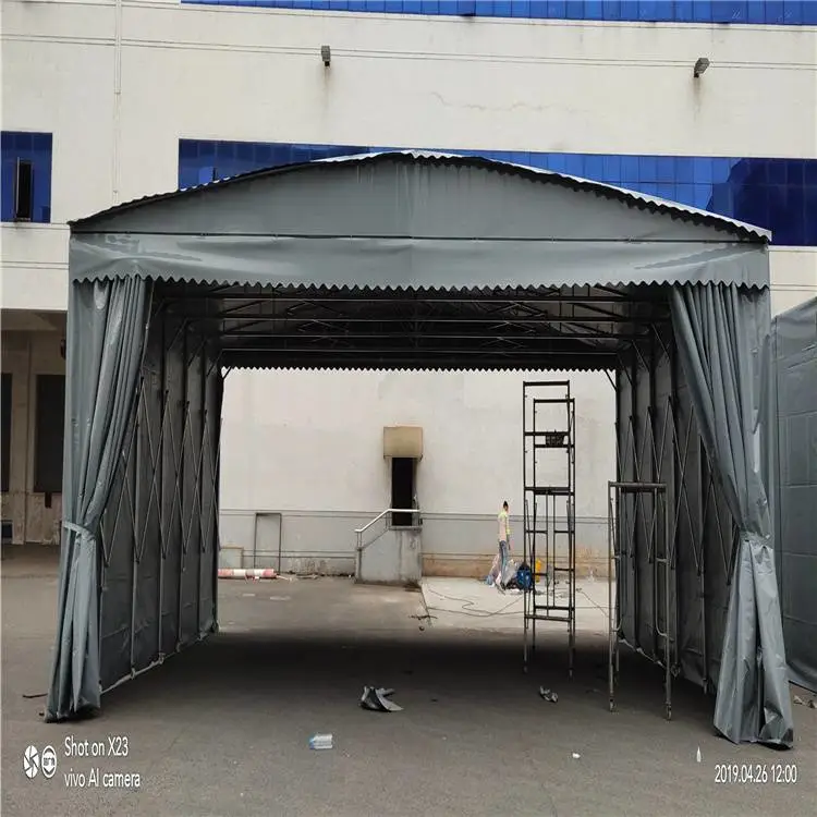盐城盐都 移动伸缩式雨棚 移动防雨棚 可按需定制批发