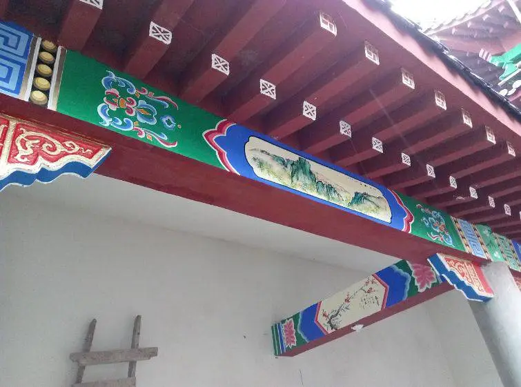 河池宜州立体浮雕壁画背景墙加工,古建彩绘水泥腻子浮雕石雕墙绘