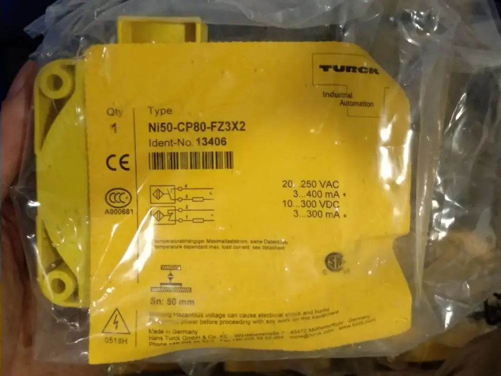 NI35-CP40-AP6X2图尔克方形感应面可调电感式传感器
