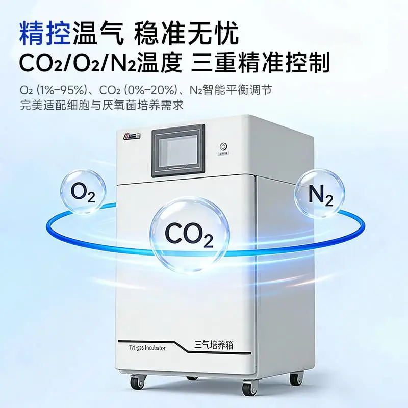 三气培养箱 触屏智能操控氧气氮气二氧化碳综合培养 CYSQ-100-111