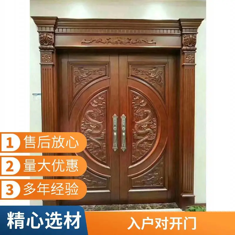 欧式别墅双开大门 子母门 别墅入户门非标定制