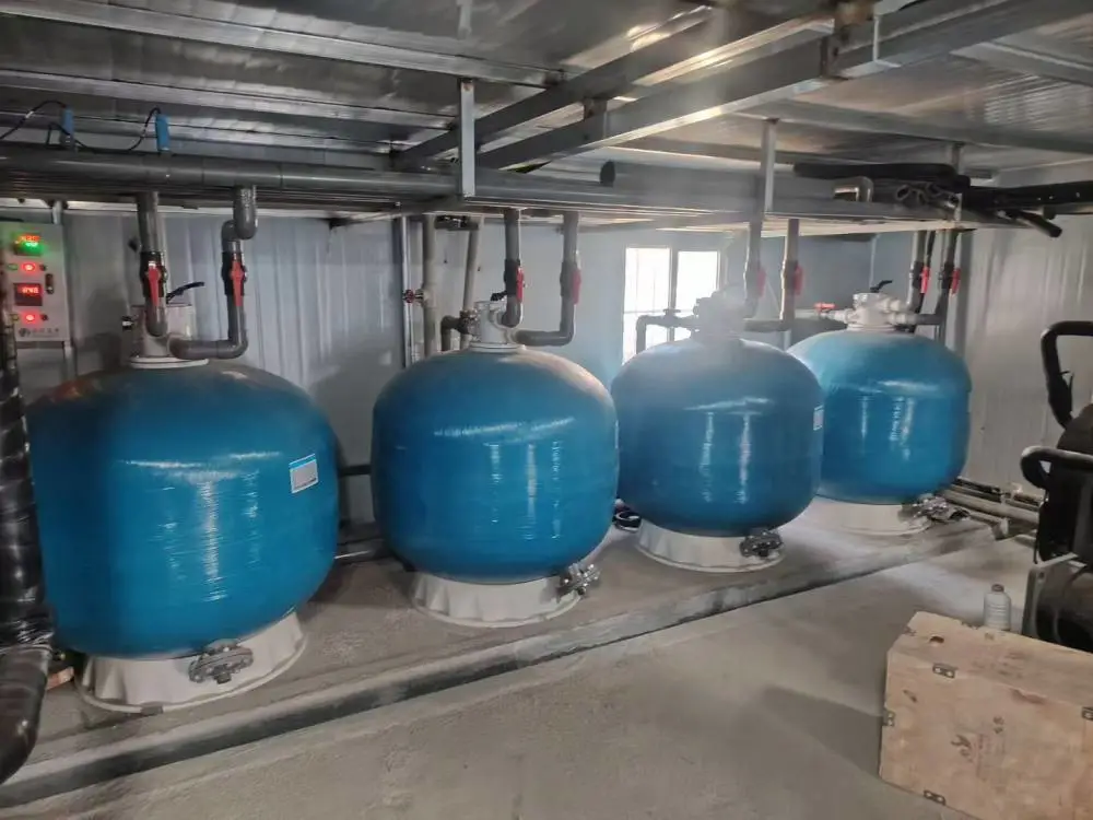 玻璃钢沙缸过滤器 水产养殖水处理系统 石英砂机械过滤器