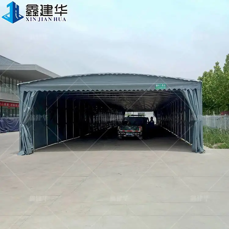 雨花台活动推拉雨棚 定制电动推拉蓬 可上门安装