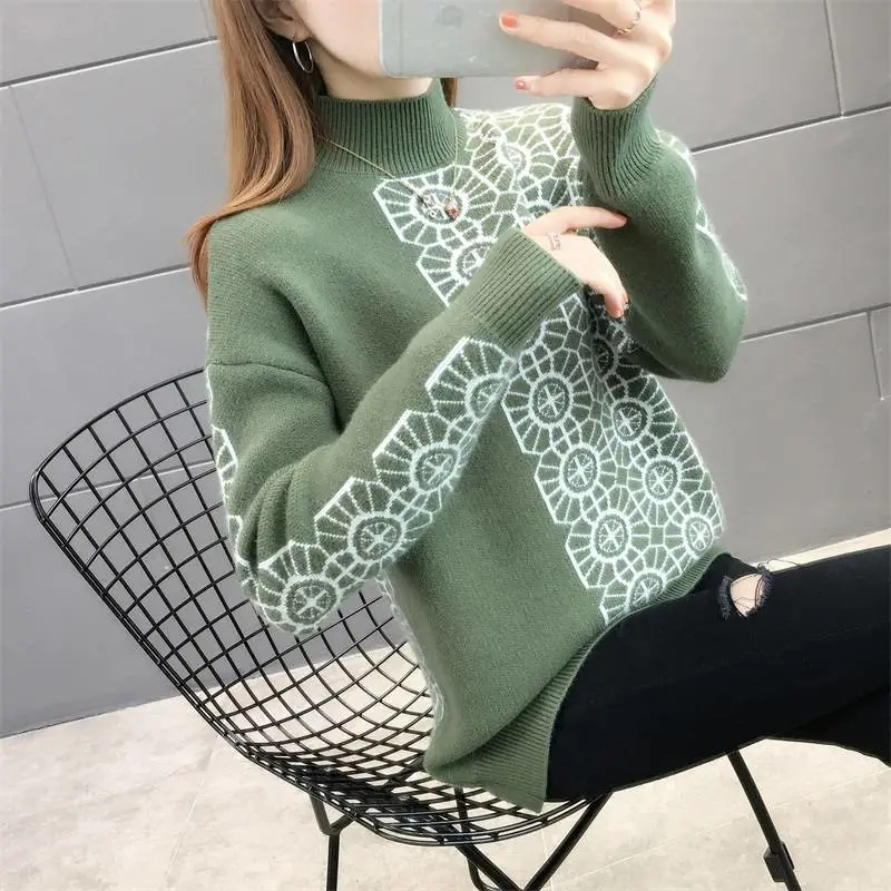 女针织套头羊毛衫义乌宾王服装批发市场冬季韩版新款毛呢