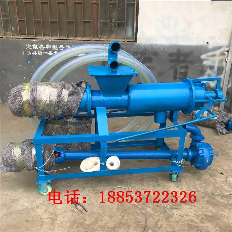 淄博粪便干湿分离机热镀锌材质猪粪处理设备粪便干湿分离机