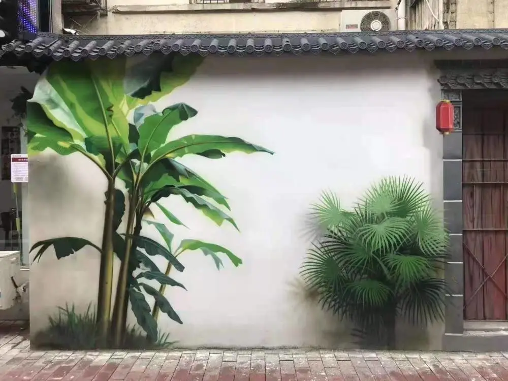 彩绘手绘墙绘地面绘画，尺寸定制图案定制，装饰美化空间