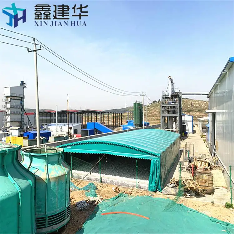 电动自行车防雨棚 安装仓储物流棚 制作过程 河北故城