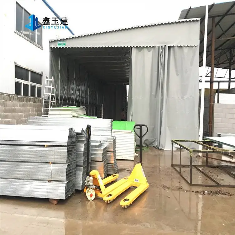 大型自动雨棚平顶山湛河大型仓库蓬雨棚价格