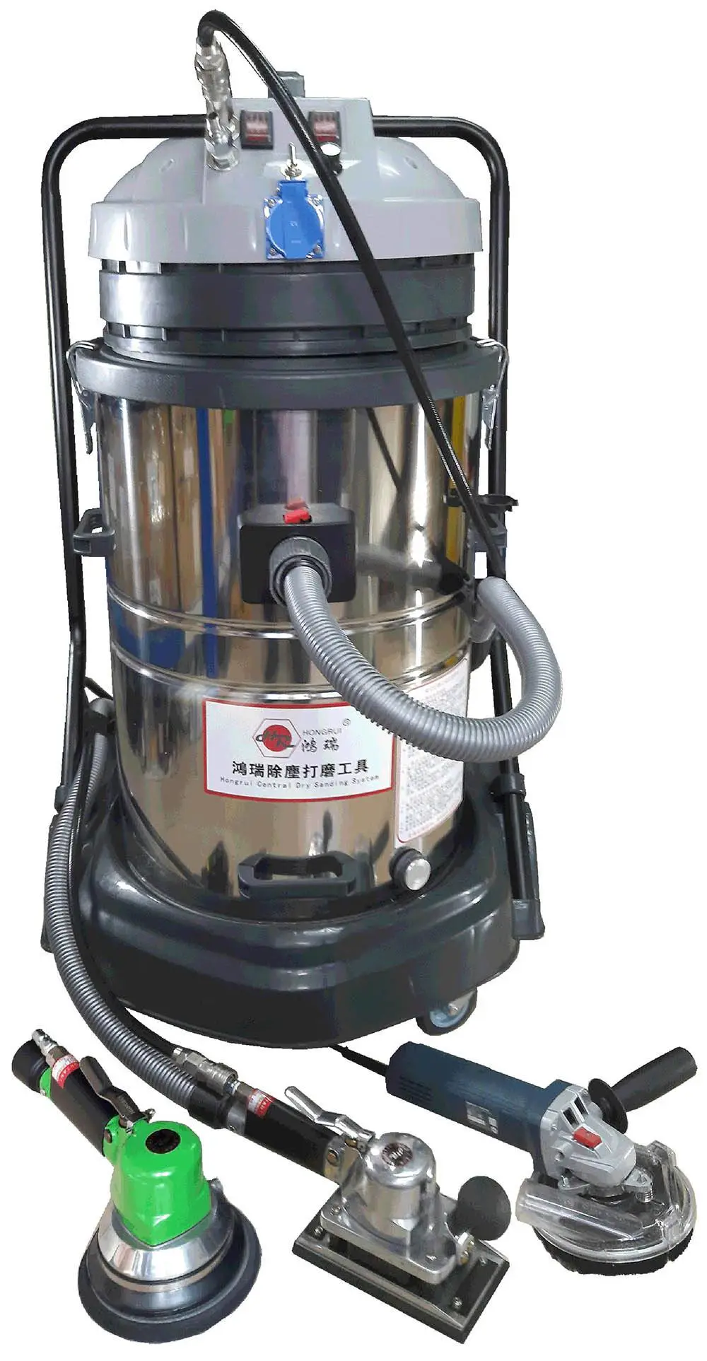 供应HONGRUI鸿瑞自动除尘火车车架打磨机自动吸尘火车车体打磨机