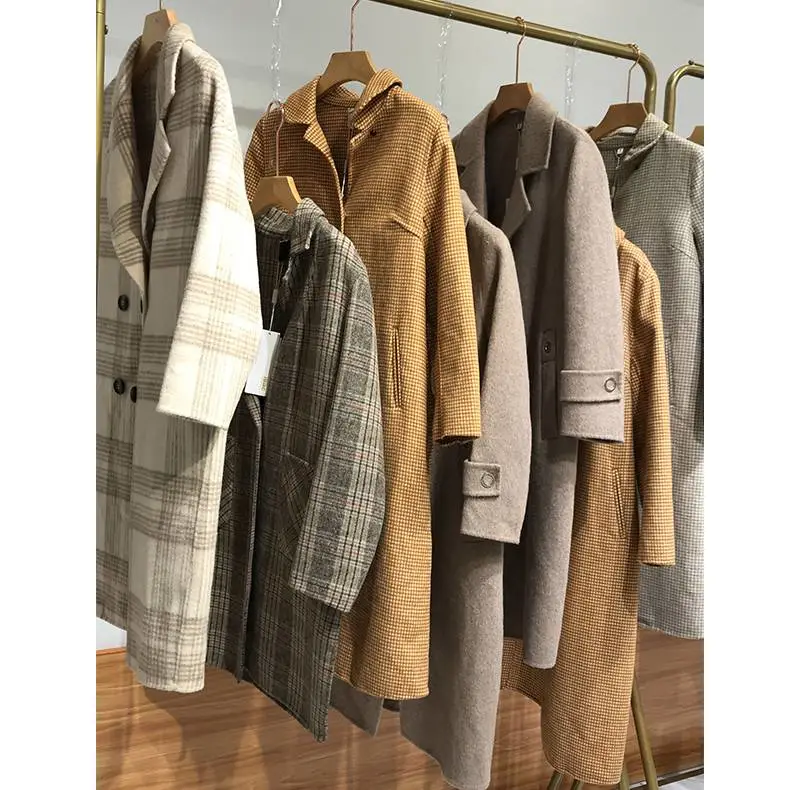 作品品牌折扣大衣***直播休闲安徽合肥秋冬季服装货源批发尾货