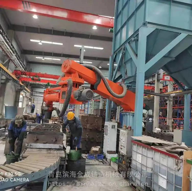 中国滨海金成呋喃树脂砂线再生设备助力生产自动化