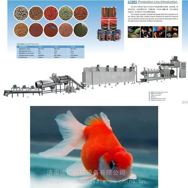 双螺杆膨化观赏虾水产饲料机械