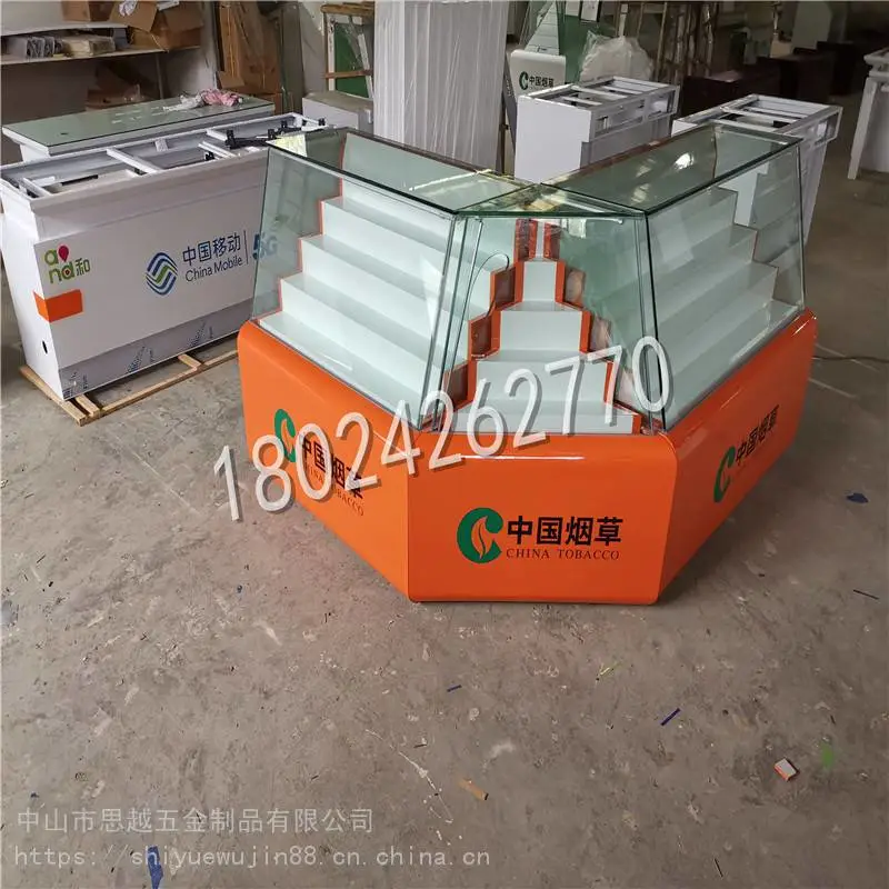 玻璃柜台柜高柜烟柜收银台展示架烟柜台定制