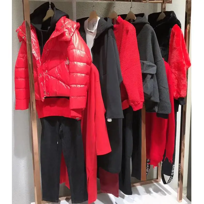 Gozo品牌折扣羽绒服羊绒大衣休闲直播安徽宣城服装货源网站批发尾货