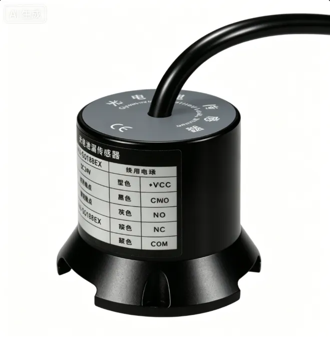 可检测汽油柴油防爆水浸传感器DC24V 继电器输出液位漏液探测器