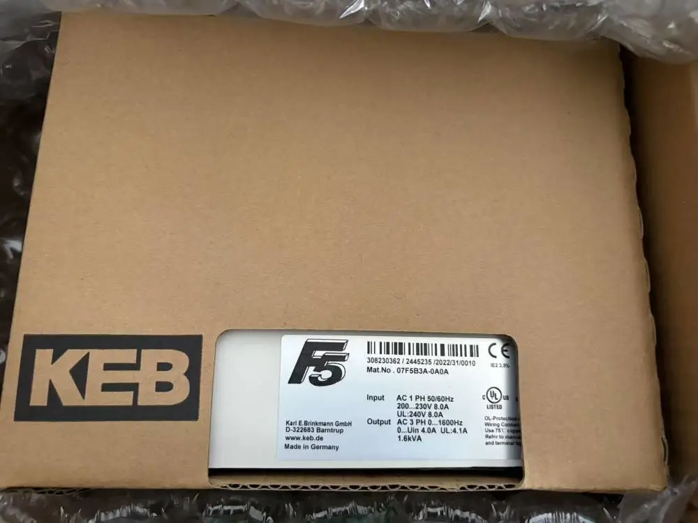 原装德国 KEB 07F5B3A-0A0A 变频器 F5 系列 0.75KW 单相 220V 现货