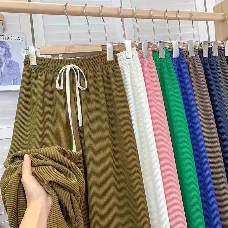 广东湛江女休闲裤品牌大全 款式快手直播拿源几块钱棉质女式休闲裤
