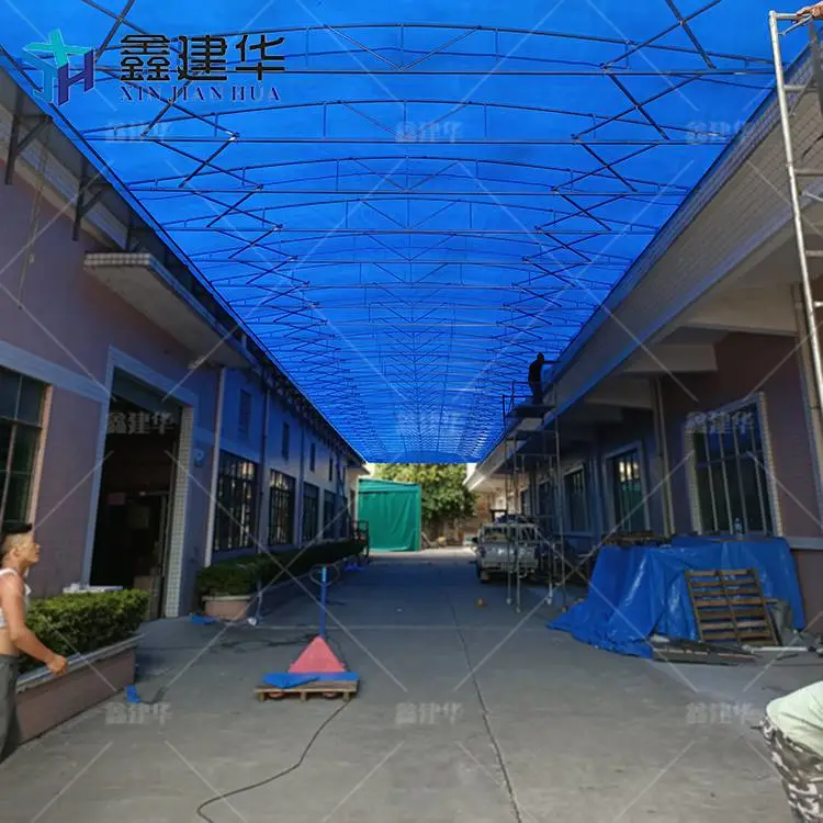 东户外临时推拉棚 镀锌管移动雨棚 安装一条龙服务