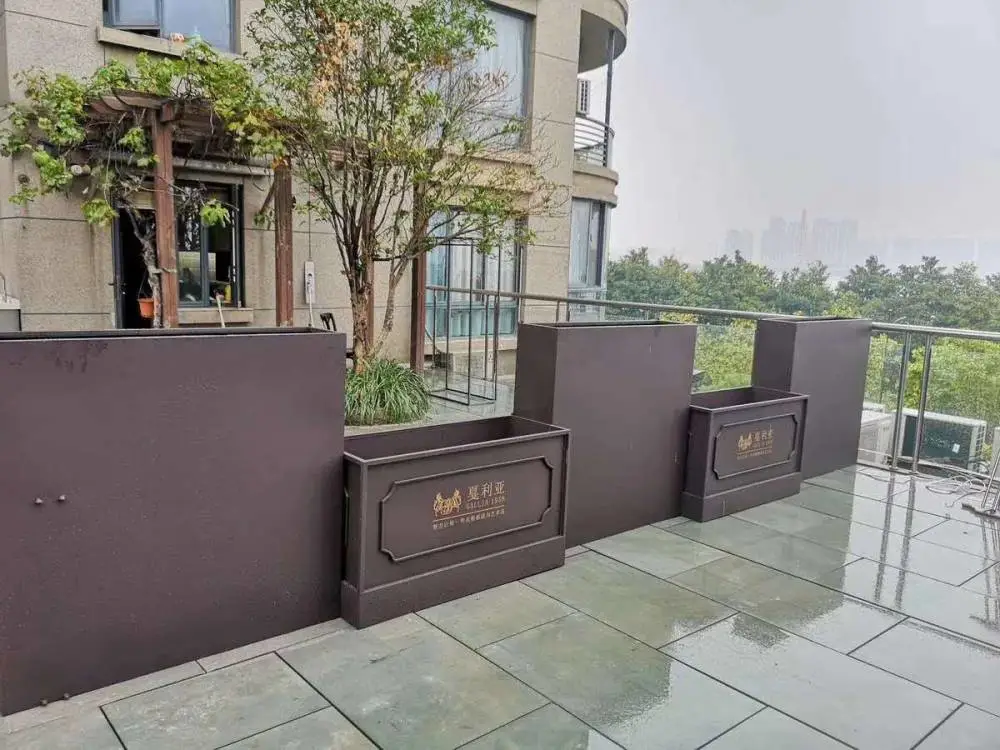 户外花箱树箱种植箱不锈钢铁艺景观景区售楼处街道等