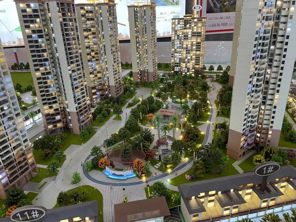 地标地产沙盘 精工制作大型楼盘展示模型